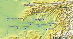 Карта Древней Бактрии