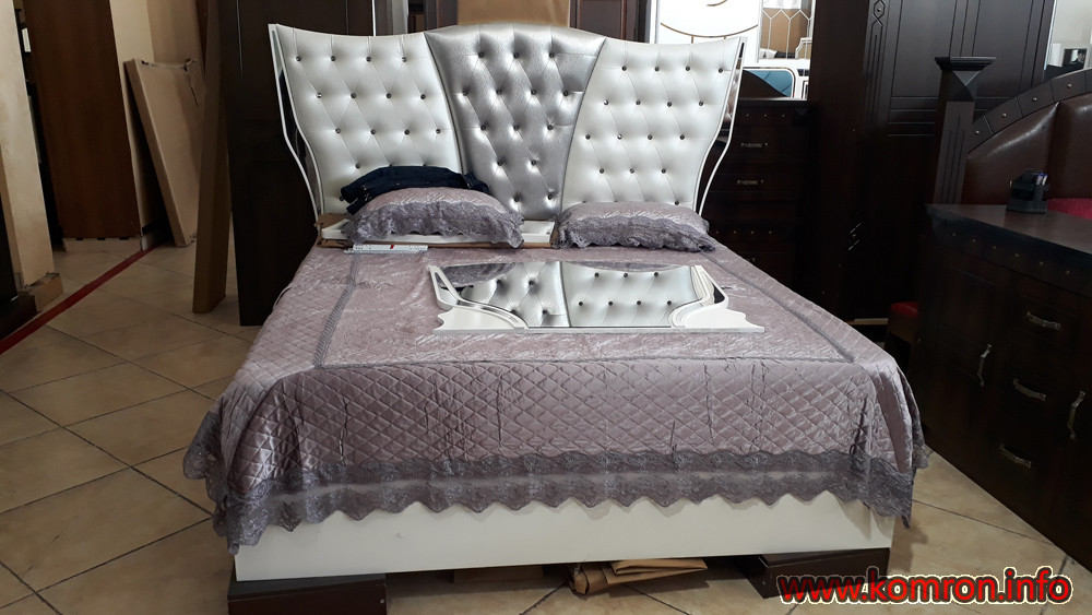 Кожаный - белый кровать по цене 400 $